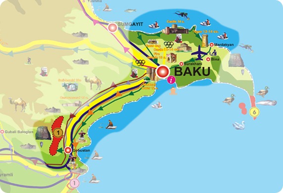 baku map
